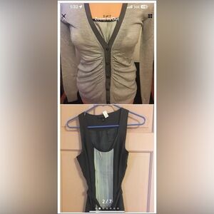 BANANA REPUBLIC Top Cardigan Sweater Twin Set $176 CDW